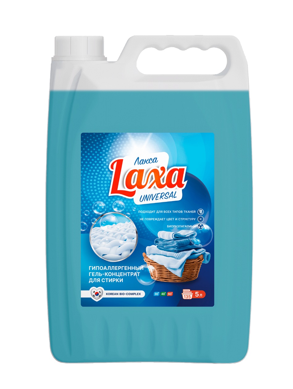 Гель для стирки 1680-5 Laxa Universal, 5л 