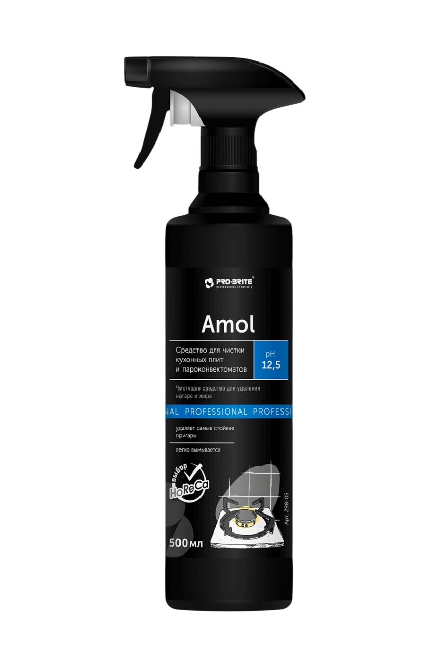 Средство для чистки кухонных плит и пароконвектоматов 298-05 Amol, 0,5л