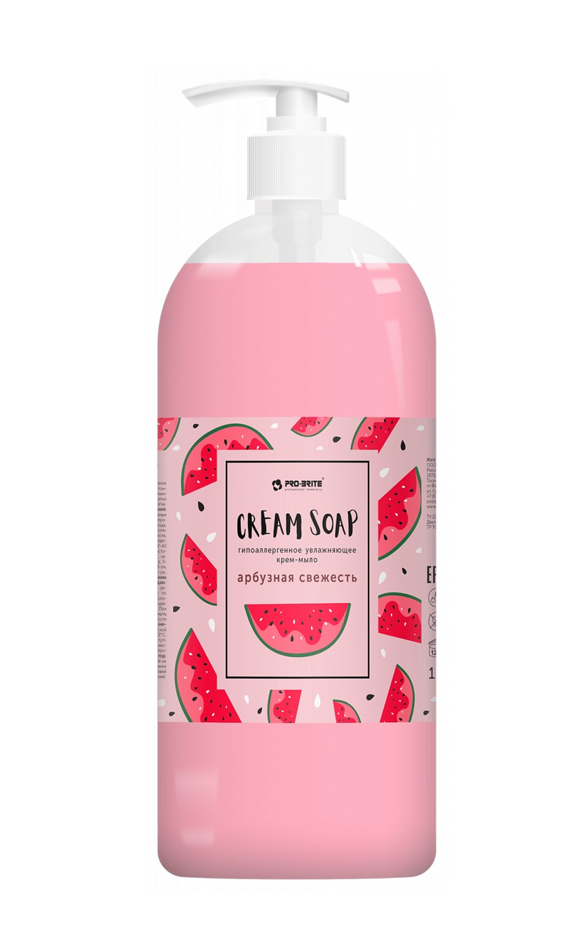 Увлажняющее крем-мыло Арбузная свежесть 1081-1 Cream Soap, 1л