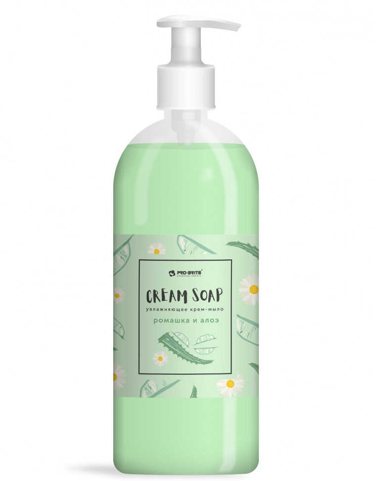 Увлажняющее крем-мыло "Ромашка и алоэ" 1090-1 Cream Soap, 1 л