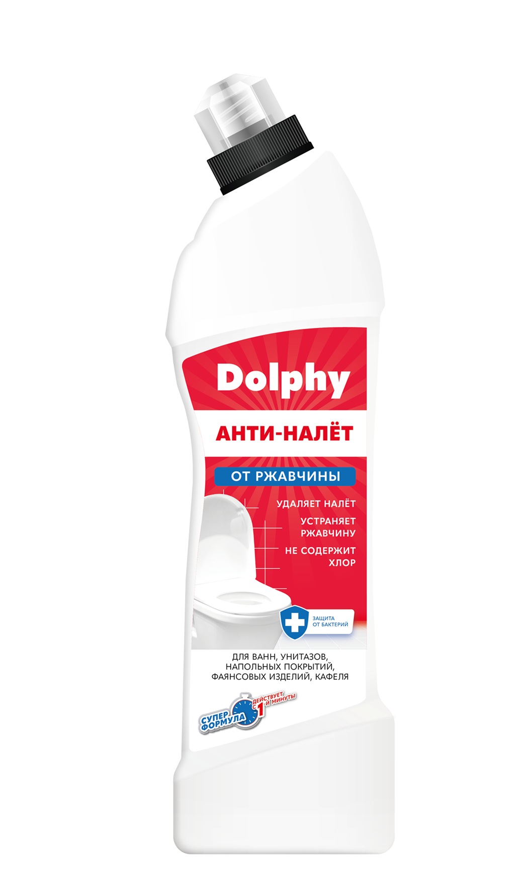 Чистящее средство для санузлов и сантехники 3012-075 Dolphy (Долфи) 0,75л